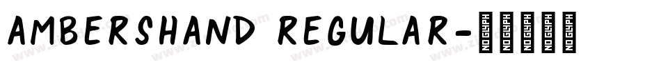 AmbersHand Regular字体转换